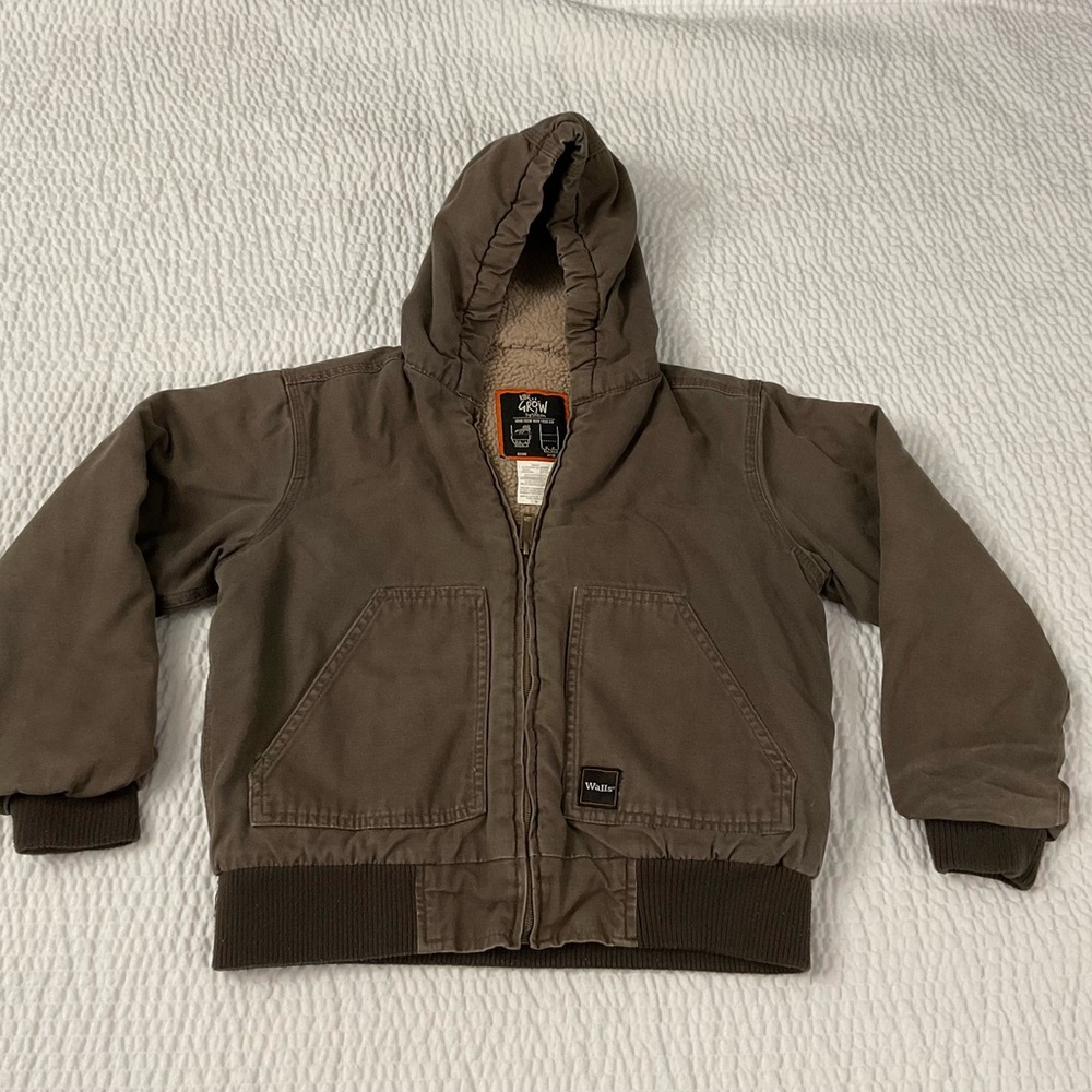 Walls Kits Grow System Duck Hood Sherpa Lined Canvas Work Jacket